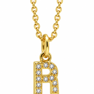 Dije inicial zirconia