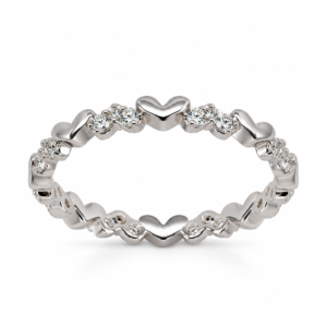 Churumbela de corazones con zirconias PL. 925