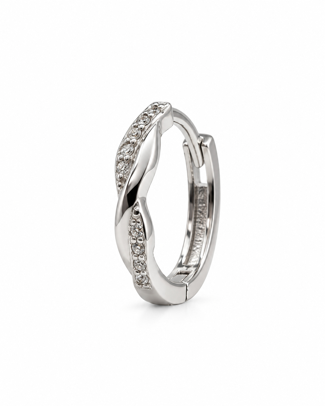 Broquel trenzado con zirconias PL. 925
