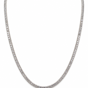 Collar choker tenis de zirconias redondas PL. 925