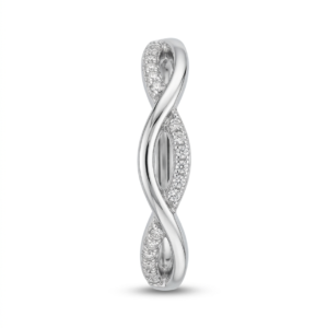 Anillo trenzado con zirconia PL. 925