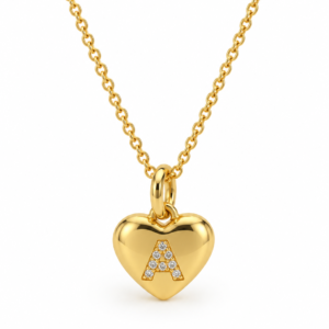Cadena con inicial corazón
